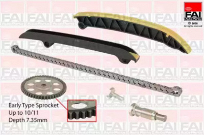 FAI AUTOPARTS tck208ng -  Комплект цели привода распредвала